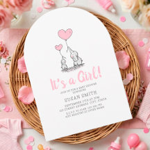 "Es una niña" Elefante Baby Shower