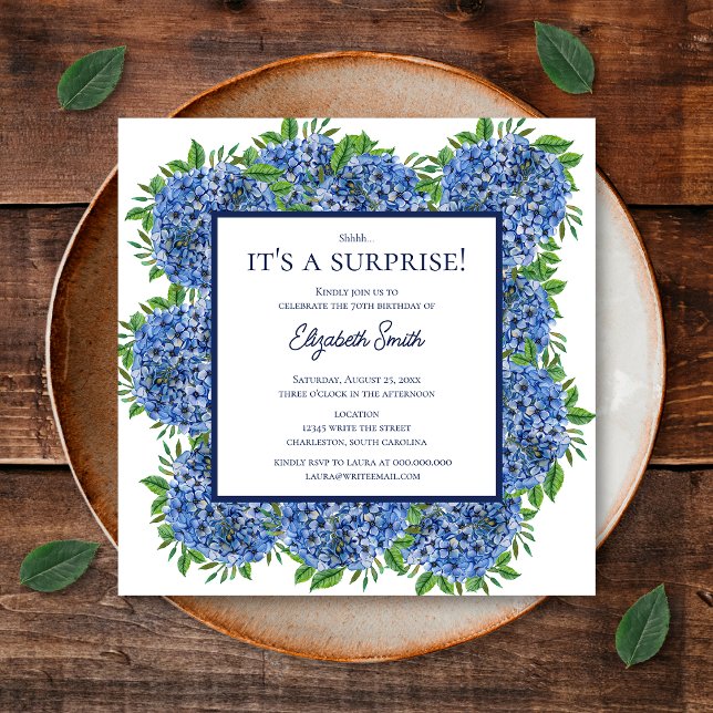 Invitación Es una sorprendente fiesta de cumpleaños número 70 (Front)