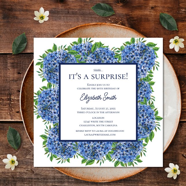 Invitación Es una sorprendente fiesta de cumpleaños número 90 (Front)