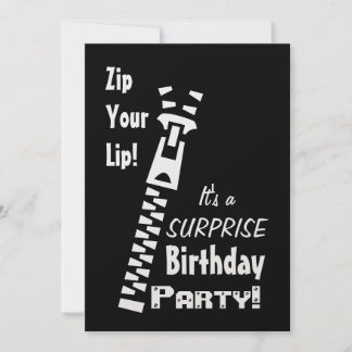 Invitación Es una SORPRESA fiesta de cumpleaños que te pega e
