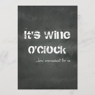 Invitación Es Wine O'Clock