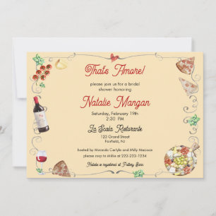 Invitación Esa es la ducha de novia Amore