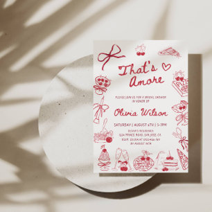 Invitación Esa es la ducha de novias más - mesa de banquete i