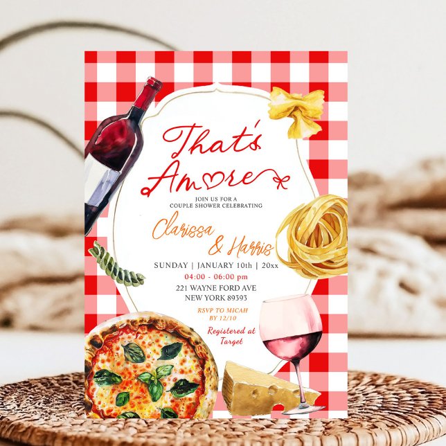 Invitación Esa es otra ducha de la pareja de vinos de Pizza i (Subido por el creador)