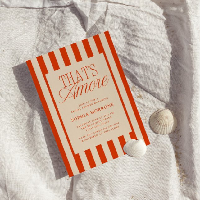 Invitación Esa es otra ducha de novia de franjas rojas (Subido por el creador)