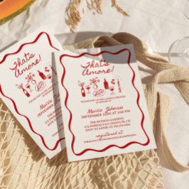 Invitación Esa es otra ducha de novia italiana en la frontera