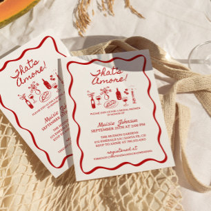 Invitación Esa es otra ducha de novia italiana en la frontera