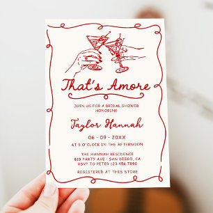 Invitación Esa es otra ducha de novias italiana con trenzas d