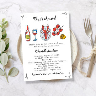 Invitación Esa es otra ducha marital italiana de marisco y vi