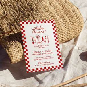 Invitación Esa es una cena de ensayo más italiana