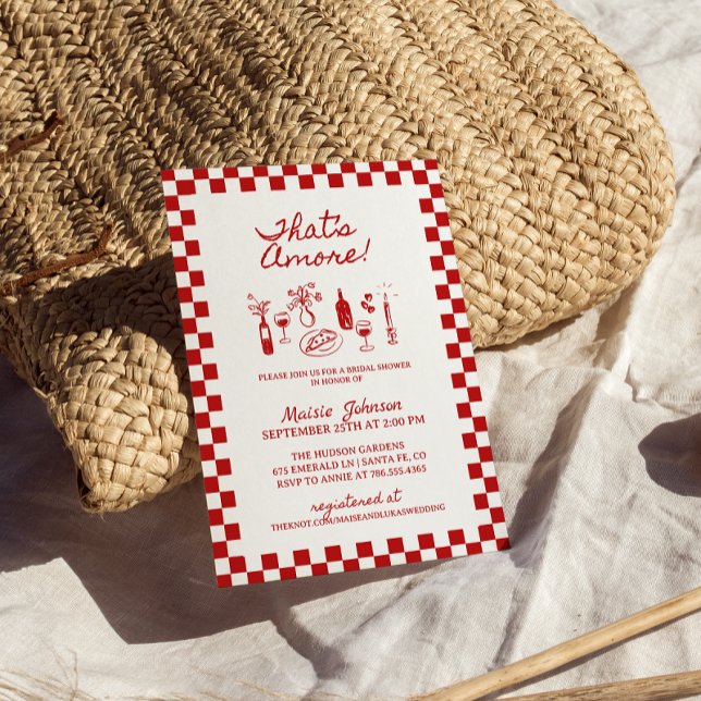 Invitación Esa es una ducha de novias italiana (Subido por el creador)