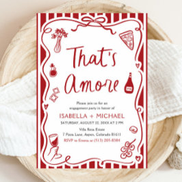 Invitación Esa es una fiesta de compromiso italiano más capri