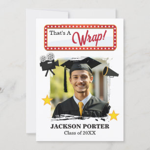 Invitación Esa es una fiesta de graduación inspirada en la pe