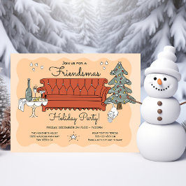 Invitación Esbozo de Doodle Fiesta de la Navidad