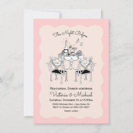 Invitación Esbozo de Doodle Sillas de mesa Ensayos divertidos