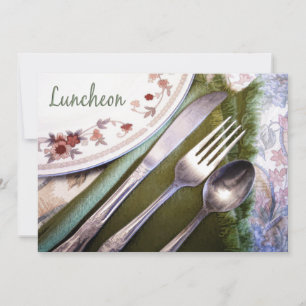 Invitación Esbozo Pastel del almuerzo del lugar