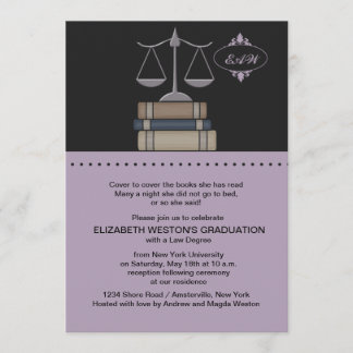 Invitación Escala de justicia Mauve, Facultad de Derecho Invi