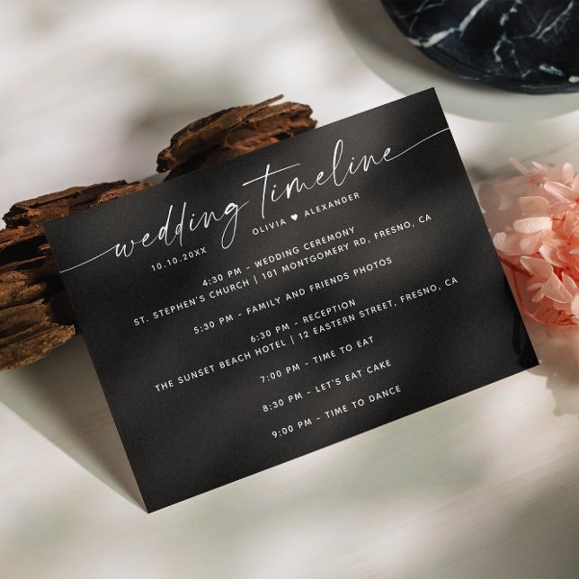 Invitación Escala de la fiesta de boda de escritura minimalis (Subido por el creador)