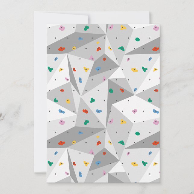 Invitación Escalada en Roca (Anverso)