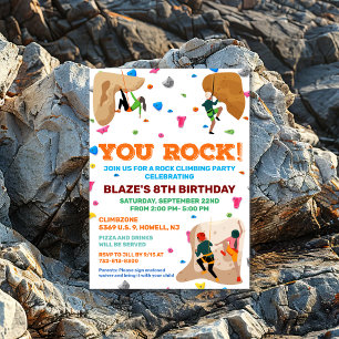 Invitación Escalada en roca étnica afroamericana