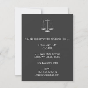 Invitación Escalas de justicia