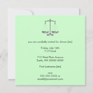 Invitación Escalas de justicia