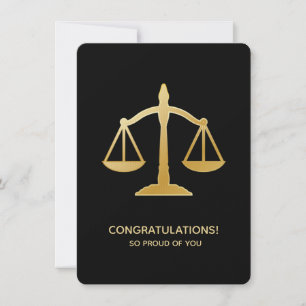 Invitación Escalas doradas de la ley de justicia Diseño temát