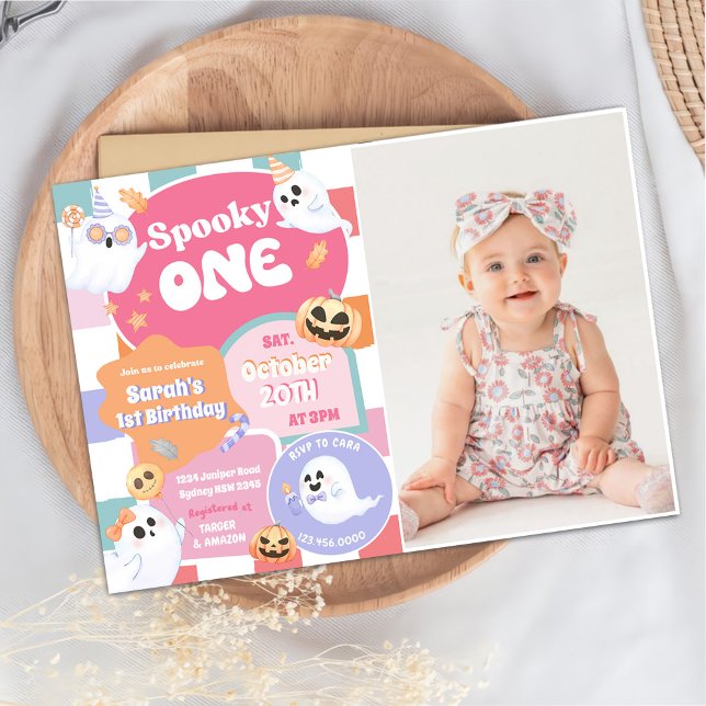 Invitación Escandaloso Fiesta de primer cumpleaños de Hallowe (Subido por el creador)