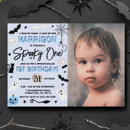 Invitación ¡Escandaloso! Fotos de primer cumpleaños de Hallow