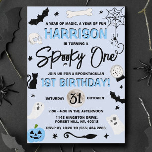 Invitación ¡Escandaloso! Halloween masculino 1º cumpleaños