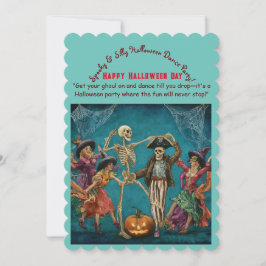 Invitación Escandaloso y tonto Fiesta de baile de Halloween