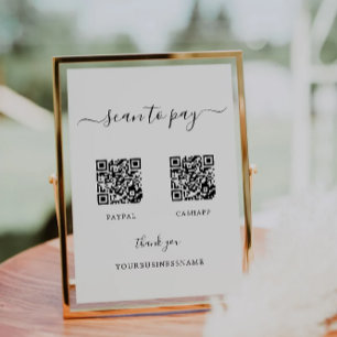 Invitación Escanear para pagar Rótulo, Venmo, Aplicación de e