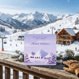 Invitación Escapada de montaña de invierno Fin de semana de d