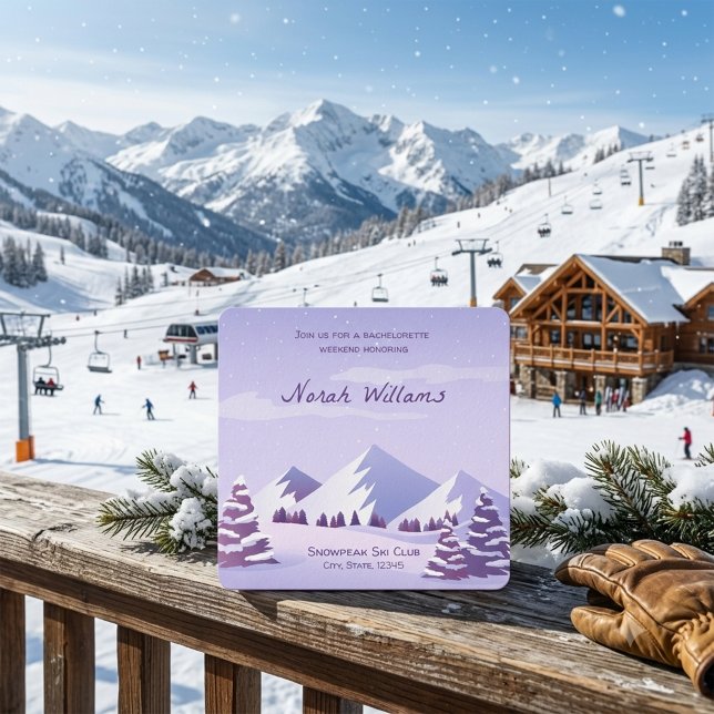 Invitación Escapada de montaña de invierno Fin de semana de d (Subido por el creador)