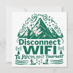 Invitación Escapar de la conexión digital con la naturaleza