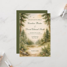Escena de Boda en el Bosque Pintada con Acuarelas 