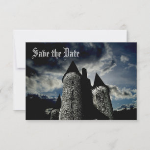 Invitación Escena de castillo gótico Save the Date