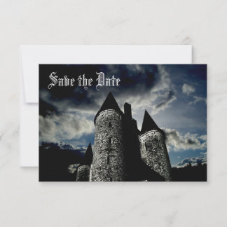 Invitación Escena de castillo gótico Save the Date