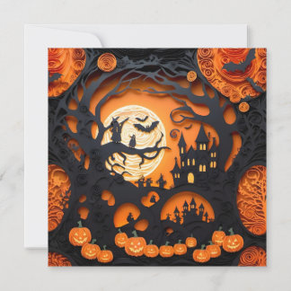 Invitación Escena de Halloween de Papercut