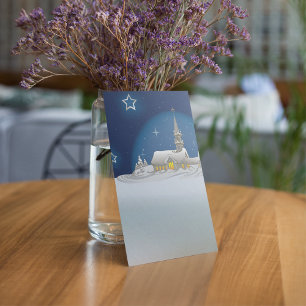 Invitación Escena de invierno de navidades