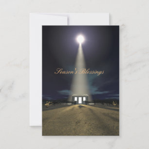 Invitación Escena de la Natividad de los navidades