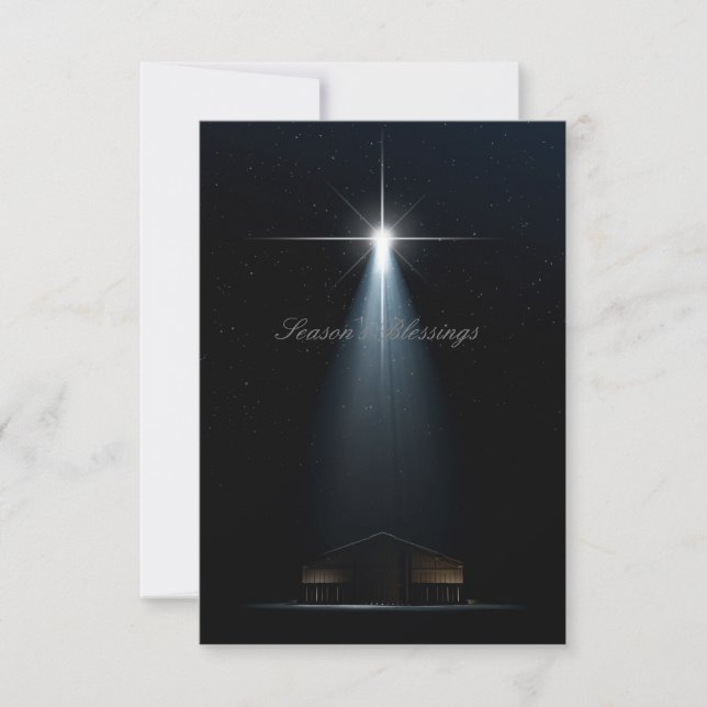 Invitación Escena de la Natividad de los navidades (Anverso)