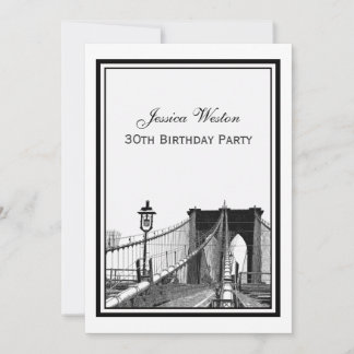 Invitación Escena de Nueva York Puente de Brooklyn #2 Fiesta
