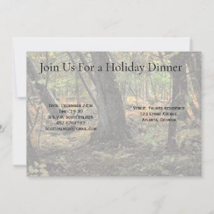 Invitación Escena forestal de otoño