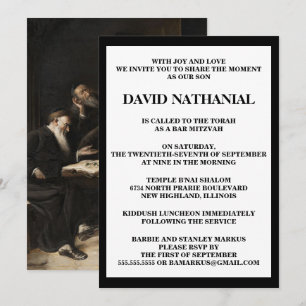 Invitación "Escena judía II" de Carl Schleicher Bar Mitzvah