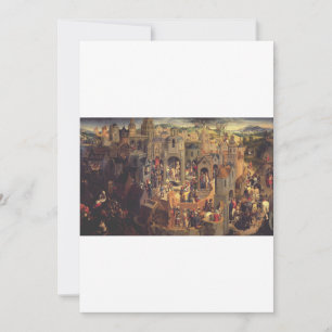 Invitación Escenas de la Crucifixión de Cristo