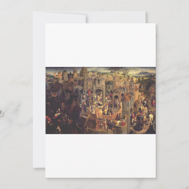 Invitación Escenas de la Crucifixión de Cristo (Anverso)