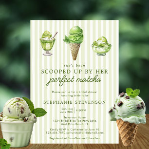 Invitación Escogida Por Su Ducha Bridal Matcha Perfecta
