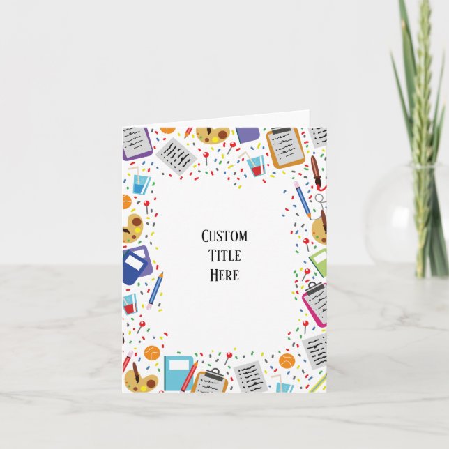 invitación escolar personalizada (Anverso)