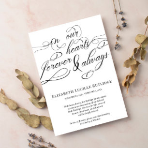 Invitación Escribir Rápidamente En Nuestro Corazón Para Siemp